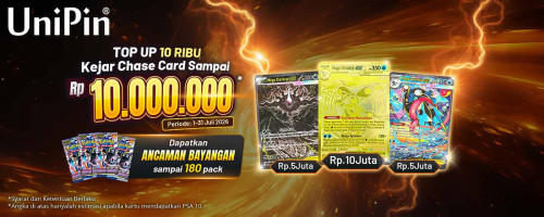 Top Up 10 Ribu, Dapatkan Chase Card Ancaman Bayangan Senilai 10 Juta Rupiah!